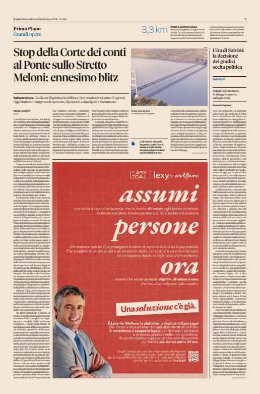 Articolo su Il Sole 24 Ore